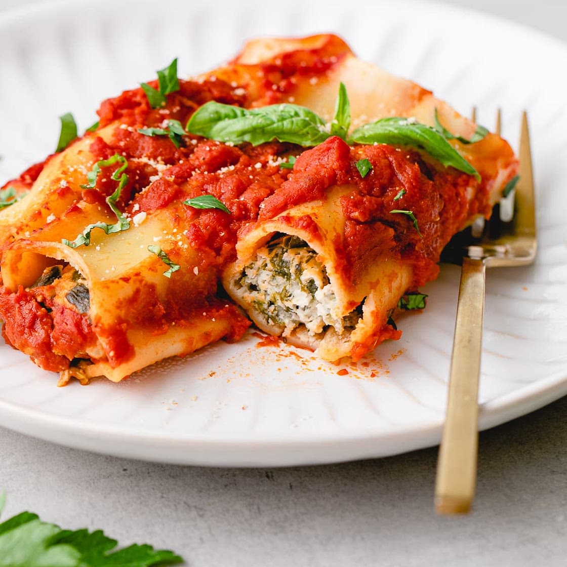 Spinach Cannelloni