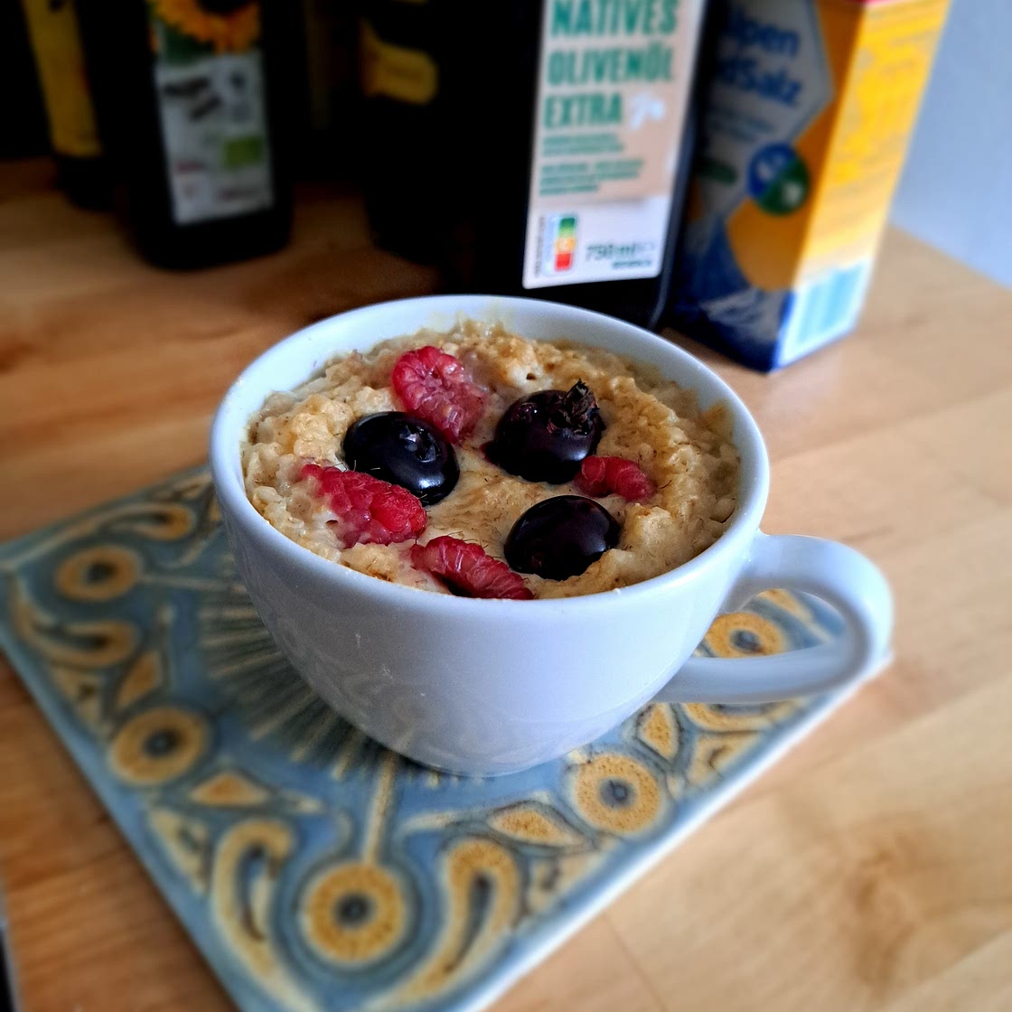 Baked protein oats