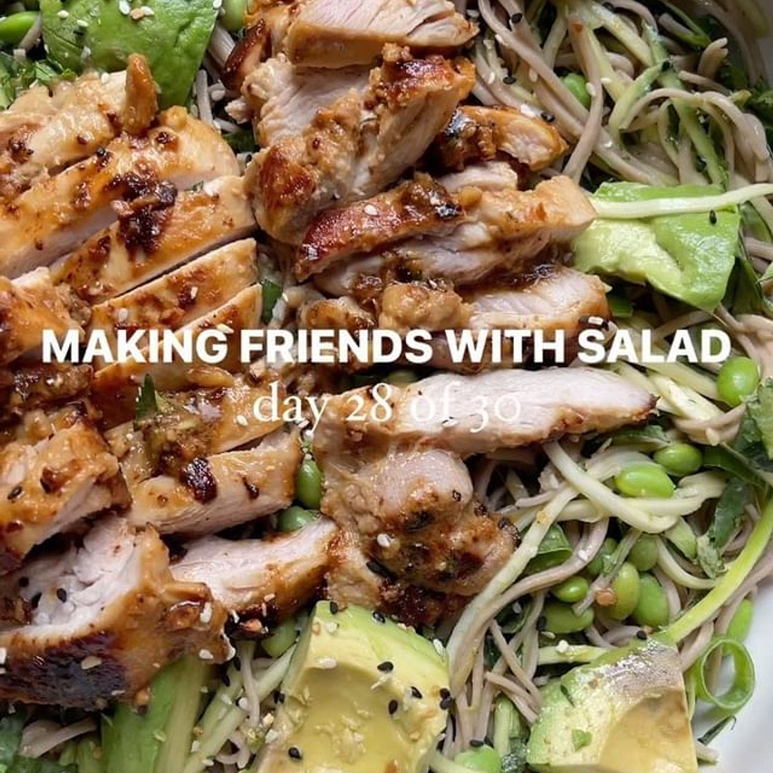 Peanut Chicken Soba Noodle Salad