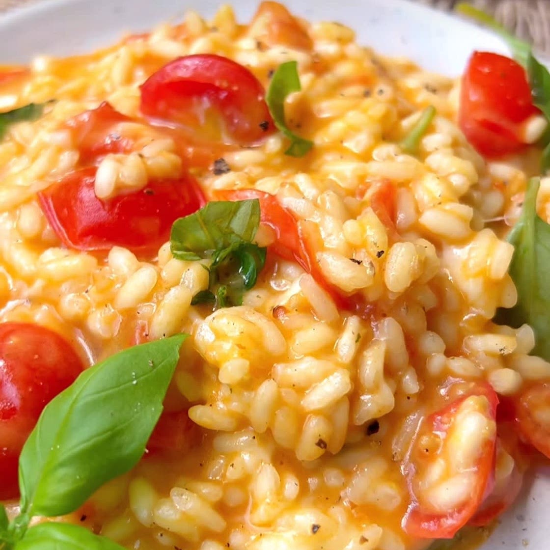 Cremiges Tomatenrisotto