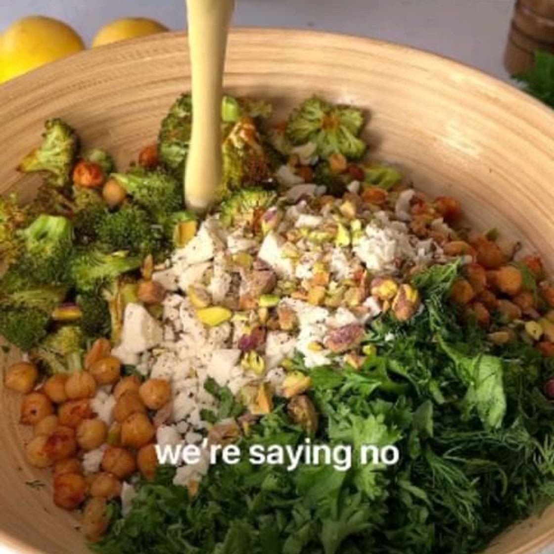 Warm COUSCOUS broccoli salad