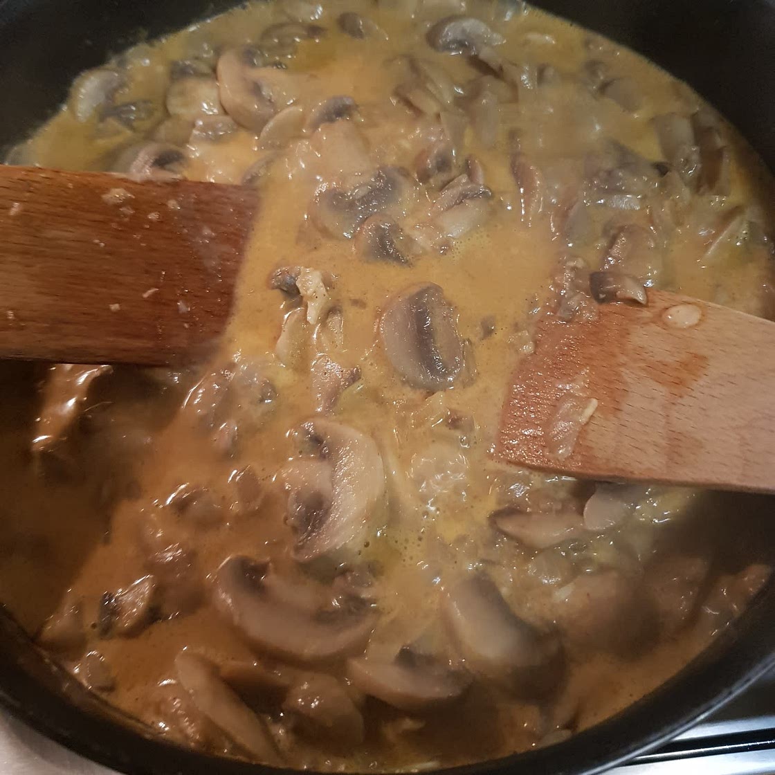 One Pot Vegan Mushroom Stroganoff