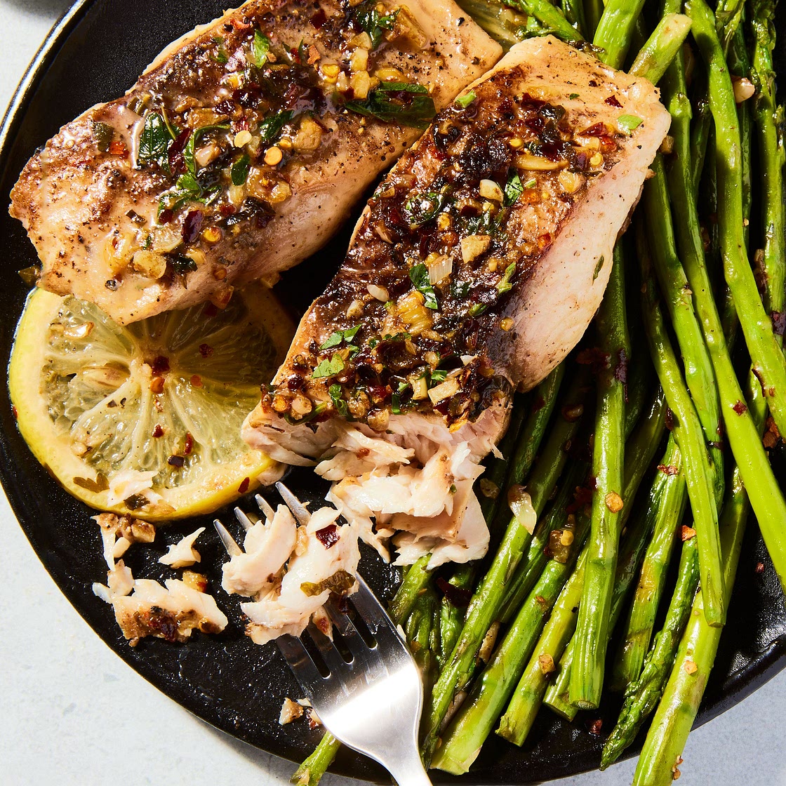 Garlicky Lemon Mahi-Mahi
