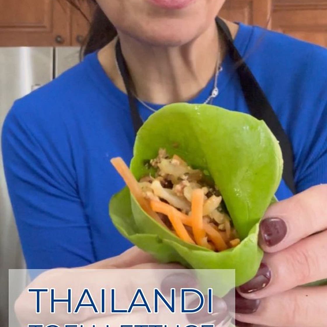 Thailandi Tofu Lettuce Wraps
