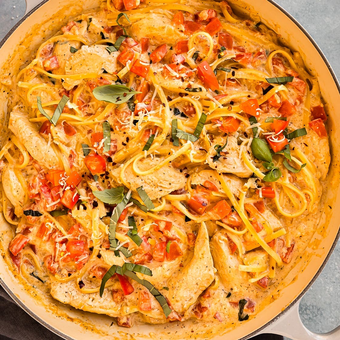 Chicken Pasta with Tomatoes