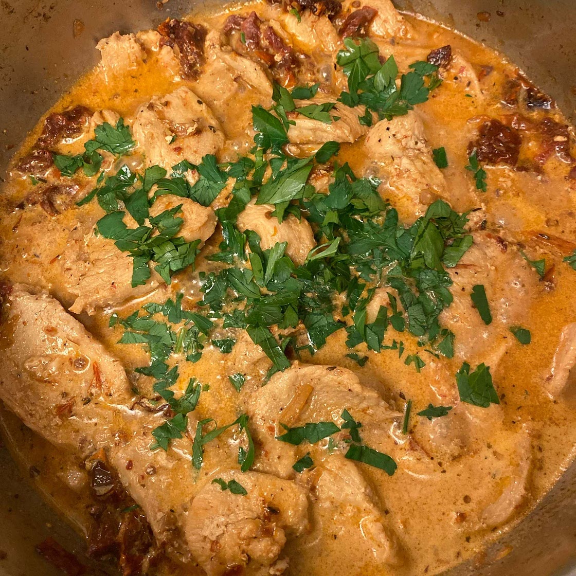 Chicken Cutlets with Sun-Dried Tomato Cream Sauce