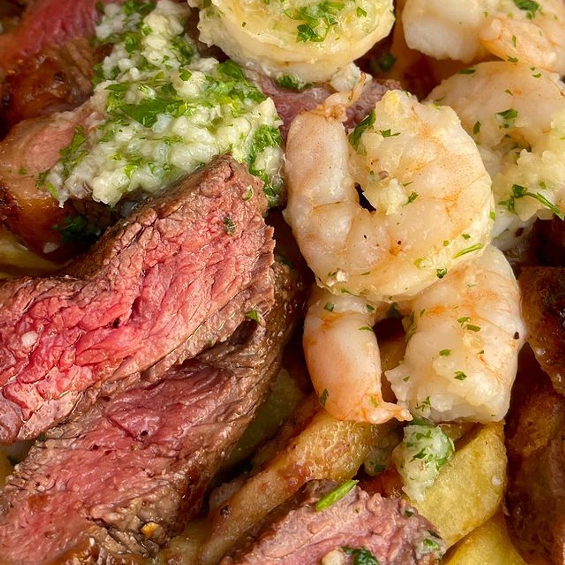 Garlic Surf & Turf Fries