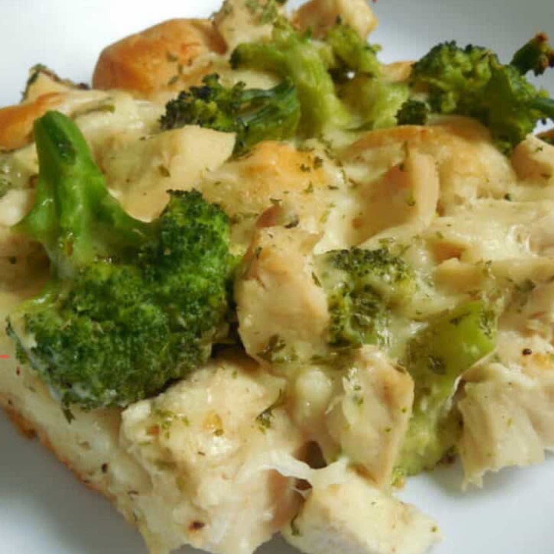 Chicken Alfredo bubble up