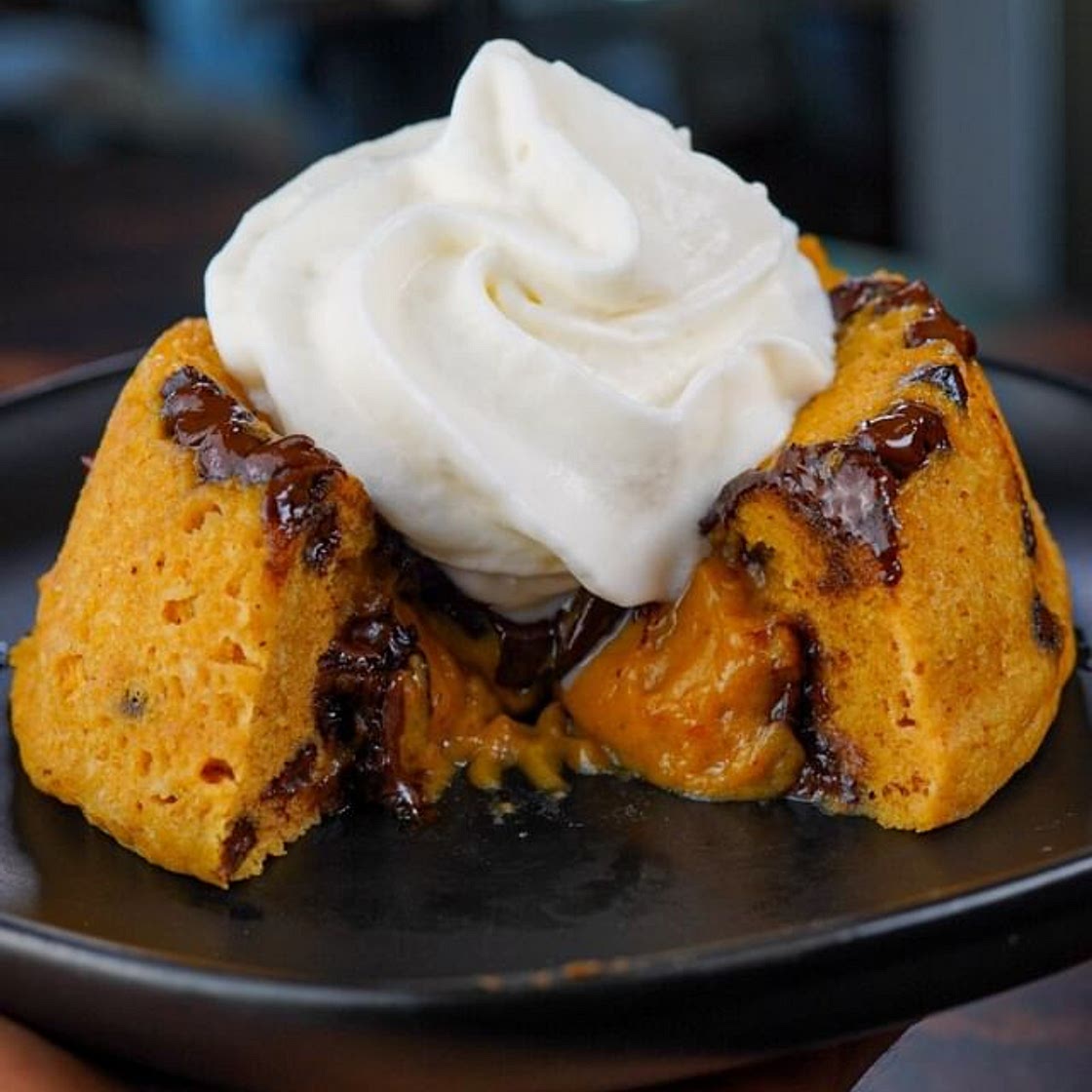 45 Second Chocolate Chip Protein Lava Cookie