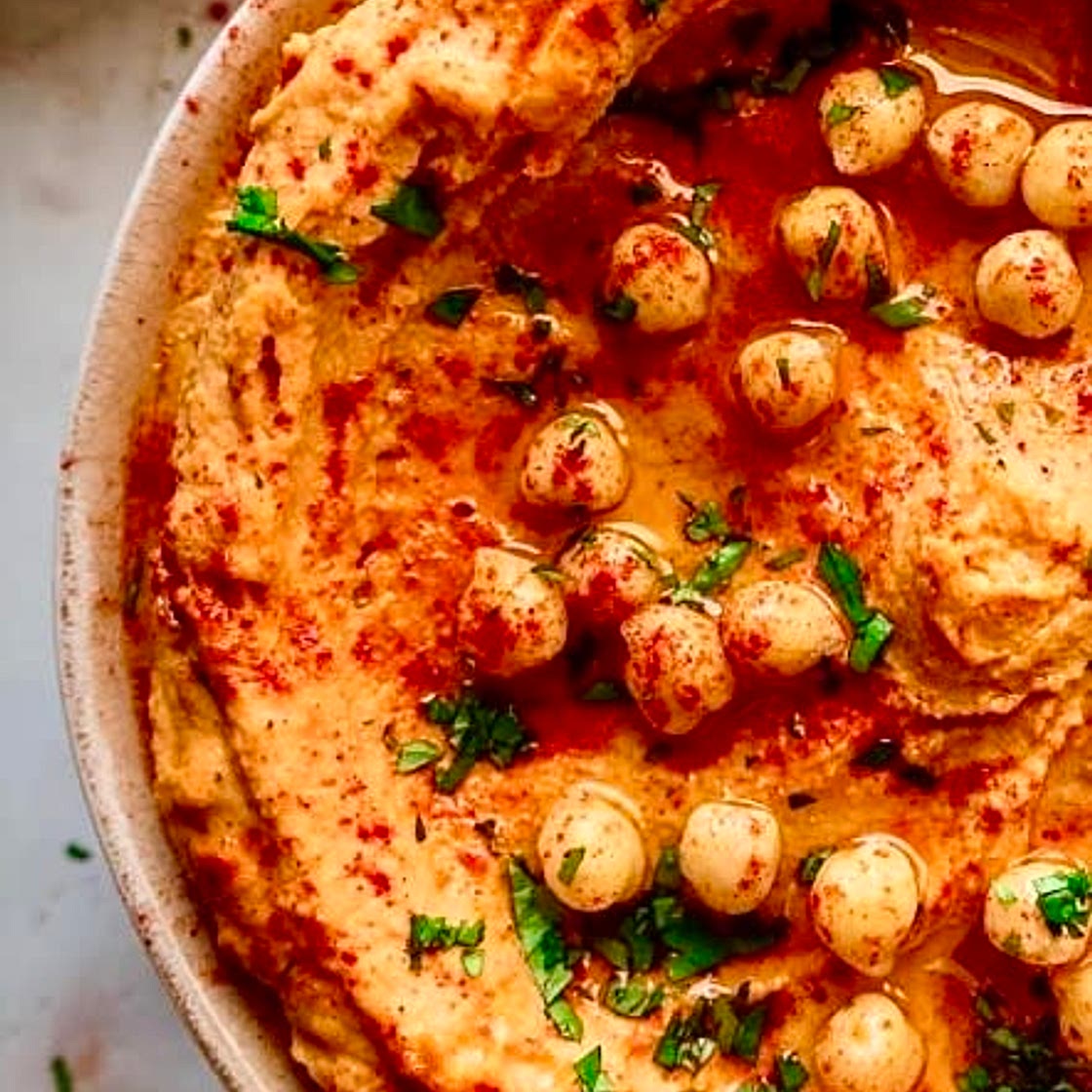 Hummus with Roasted Red Pepper
