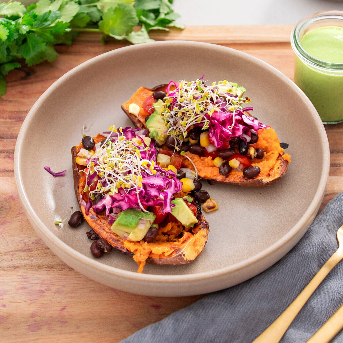 Mexican-Style Roasted Sweet Potatoes