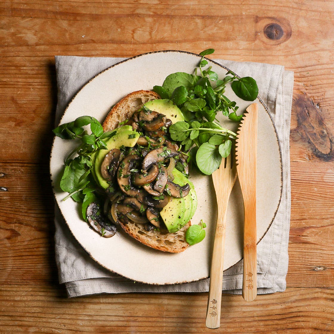 Tarragon Mushrooms on Toast