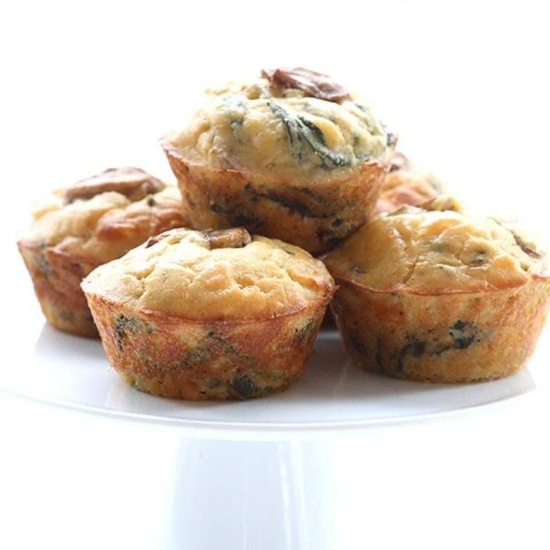 Easy Spinach & Mushroom Omelet Muffins