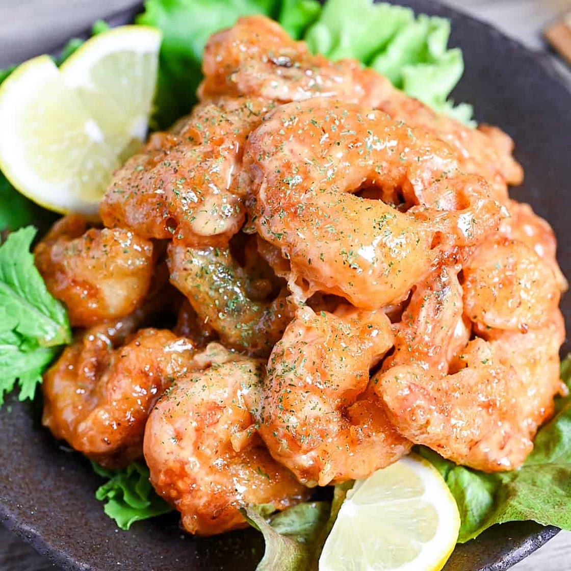 Ebi Mayo (Fried Shrimp in Mayonnaise Sauce)