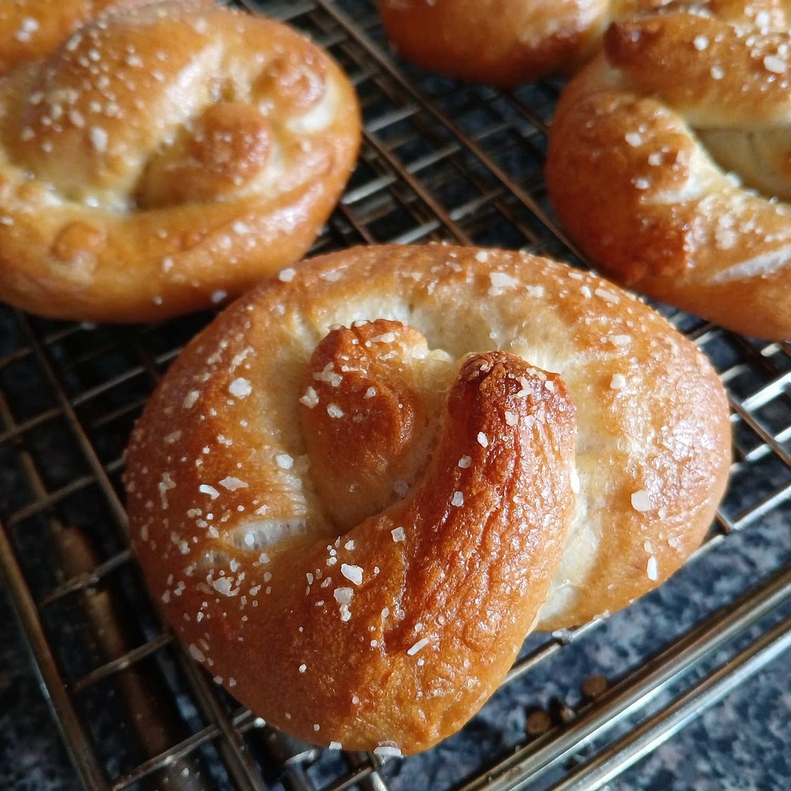 Soft Sourdough Pretzels Recipe
