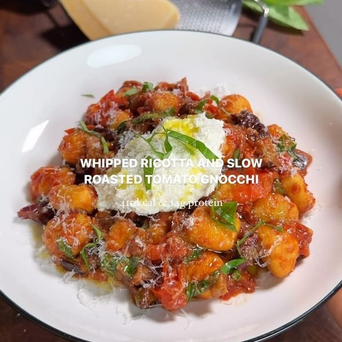 whipped ricotta and slow roasted tomato gnocchi I love simple, q