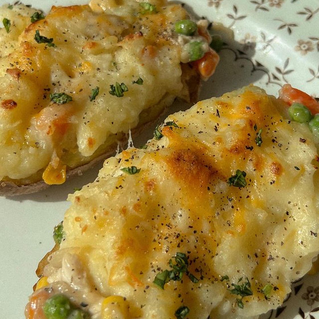 Chicken pot pie potatoes