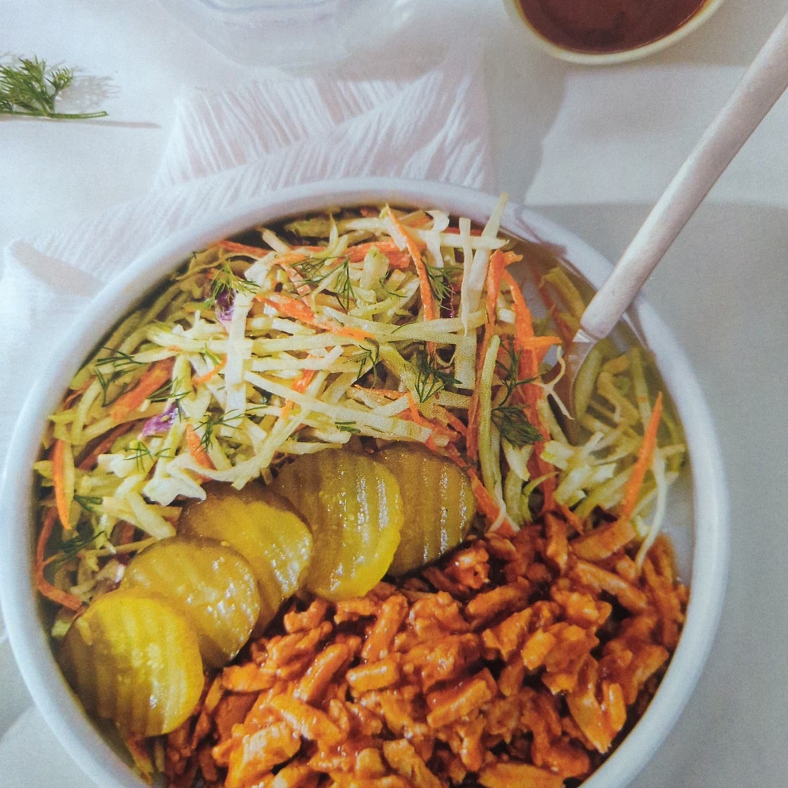 BBQ Chicken and Coleslaw Bowl