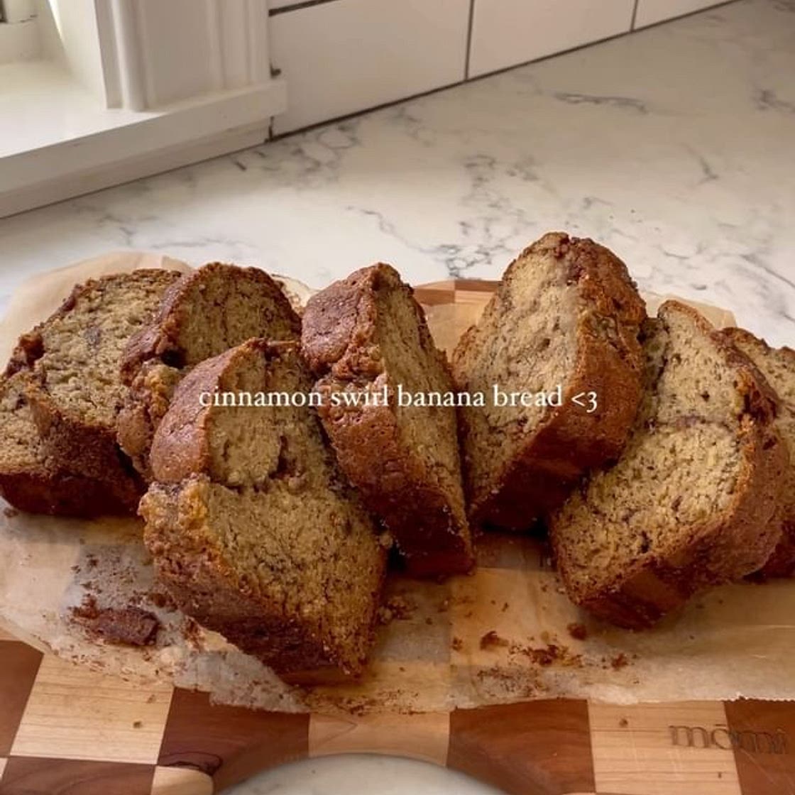 Cinnamon swirl banana bread 