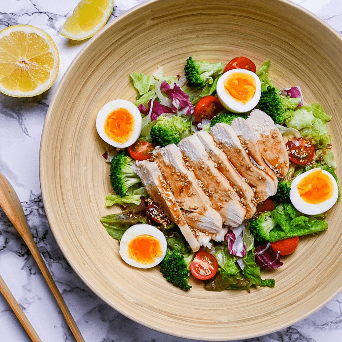Japanese Chicken Salad (with Homemade Dressing)