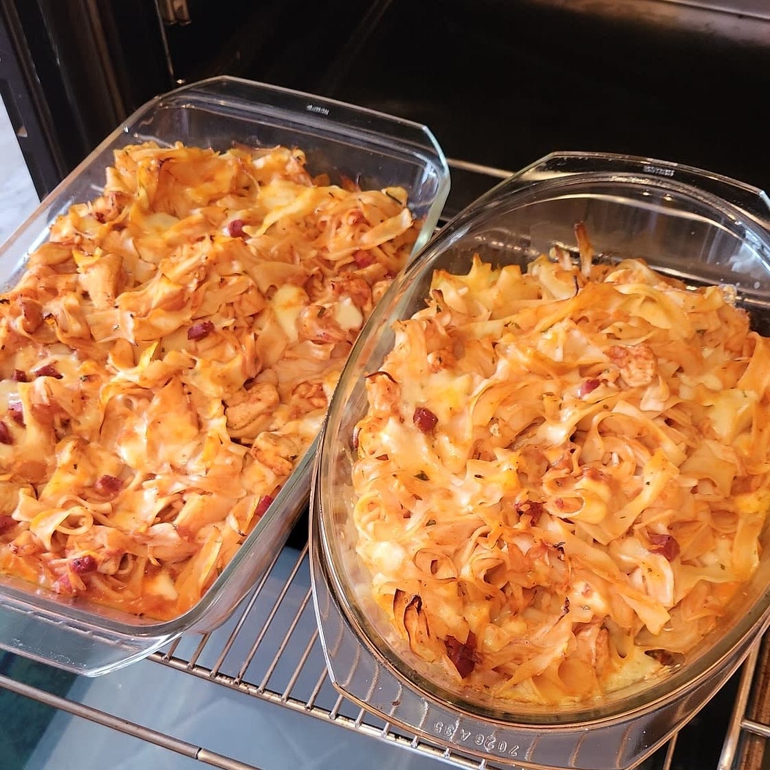 Chicken, Tomato and Mozzarella Pasta Bake