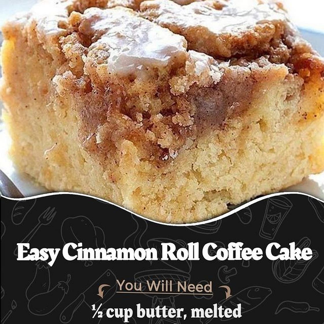 EASY CINNAMON ROLL COFFEE CAKE