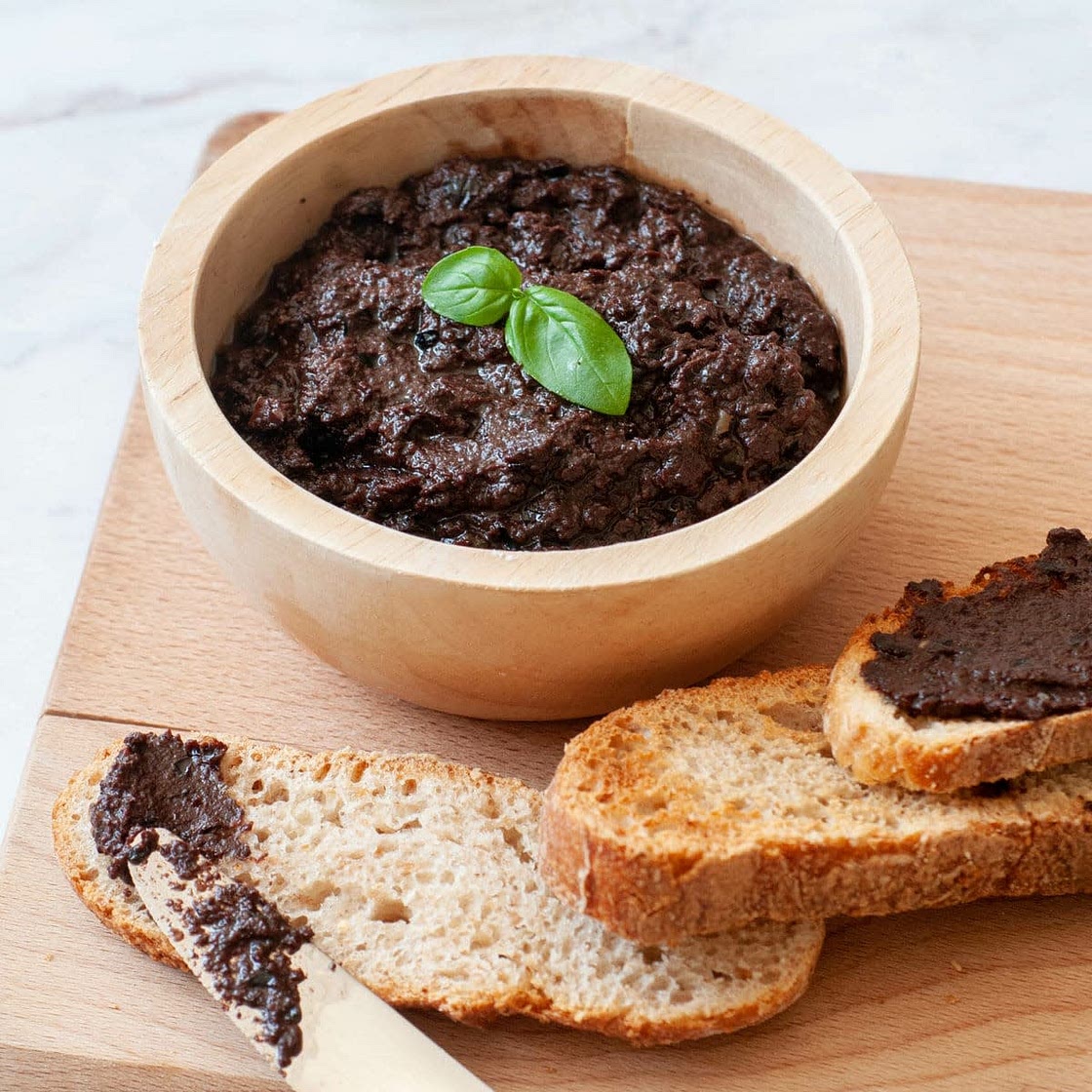 Tapenade d'olives noires vegan