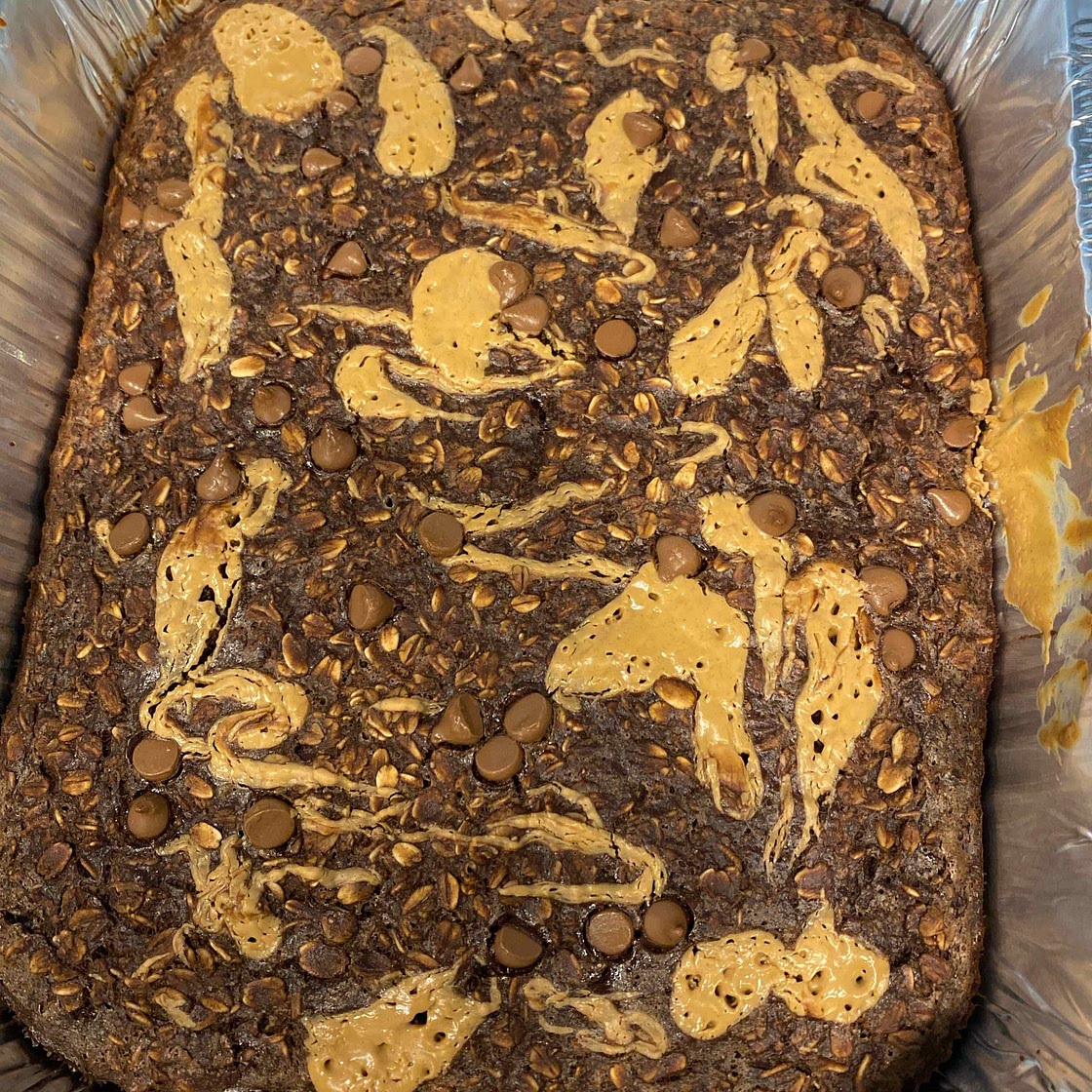Peanut Butter Brownie Baked Oatmeal