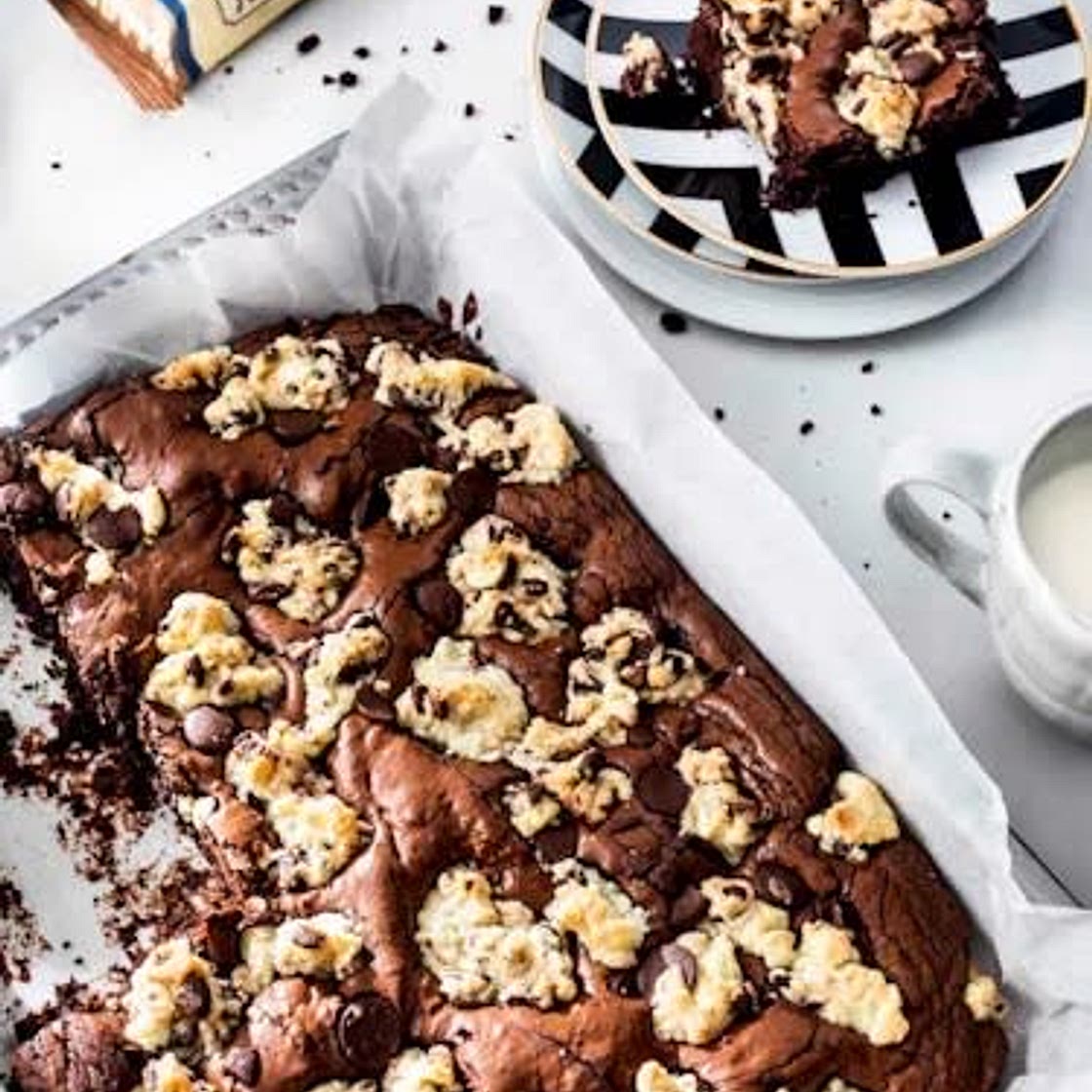 Brownies mit Keks-Kruste 