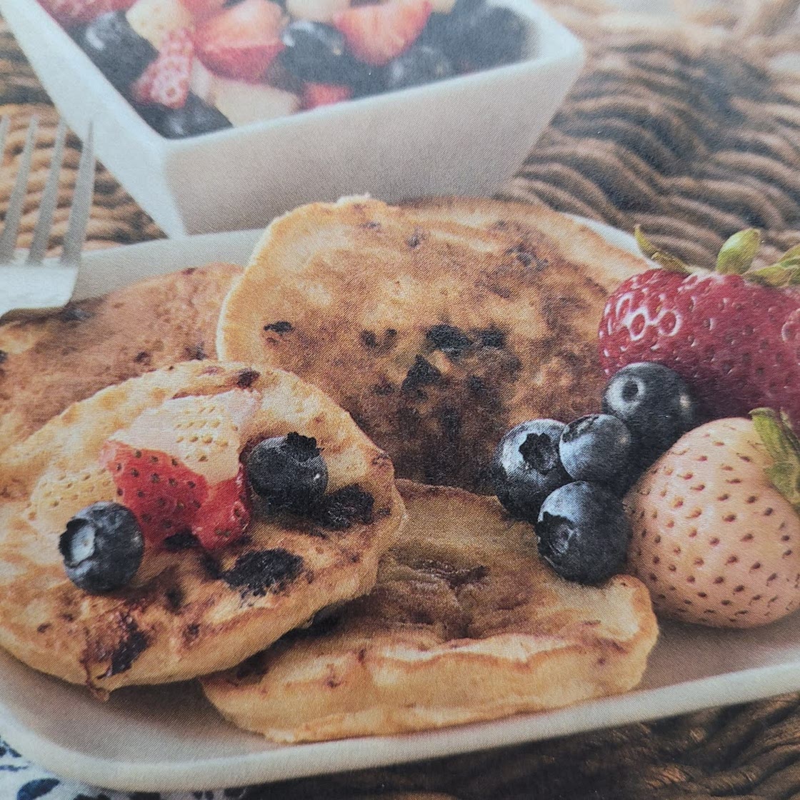 Berry Cottage Cheese Silver Dollar Pancakes