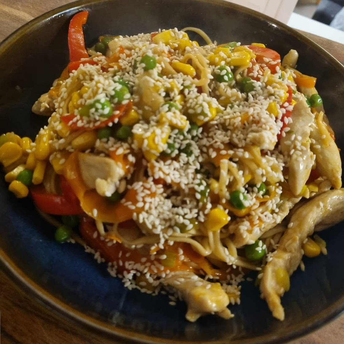 Sesame Honey Chicken Noodles