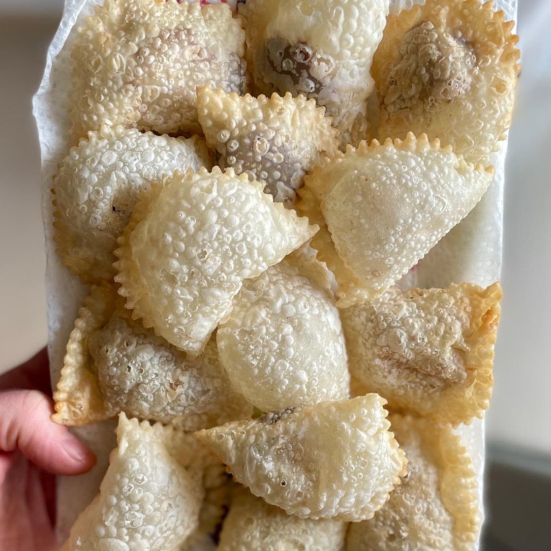 Calgionetti di castagne Abruzzesi