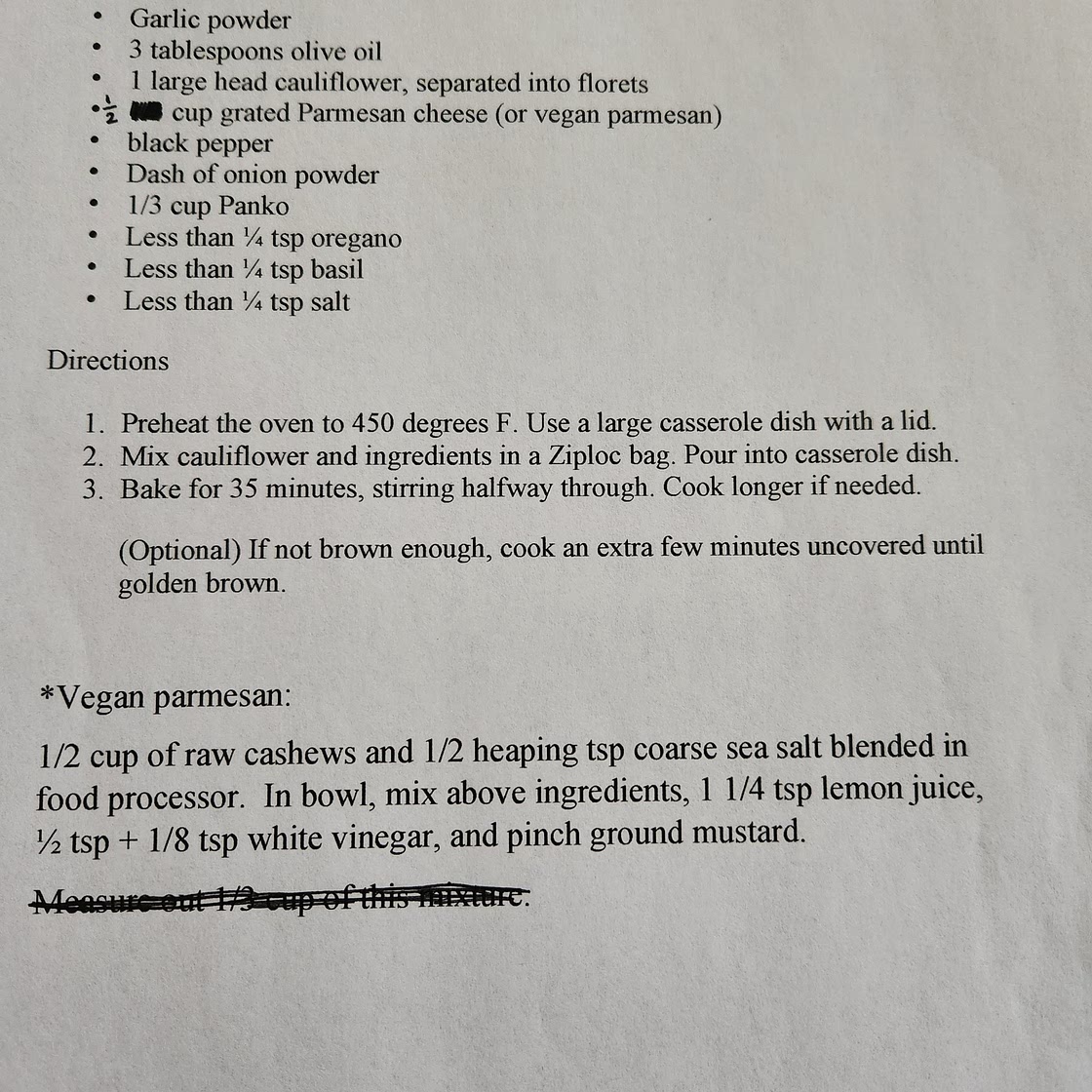 Roasted Garlic Cauliflower / Celeriac