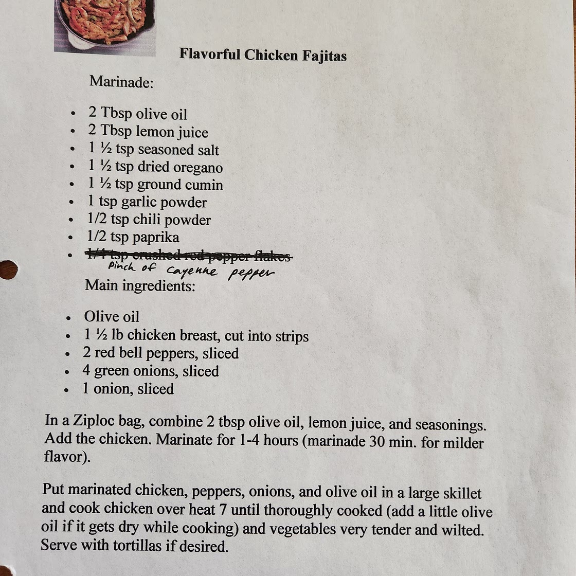 Flavorful Chicken Fajitas