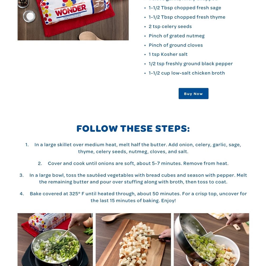 Wonder Bread Stuffing