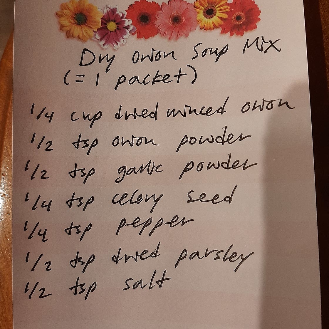 Dry Onion Soup Mix