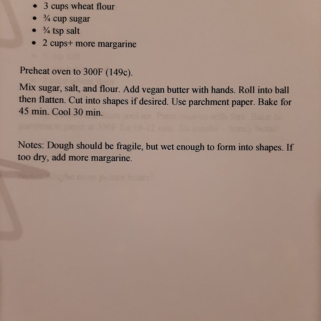Vegan Shortbread Cookies