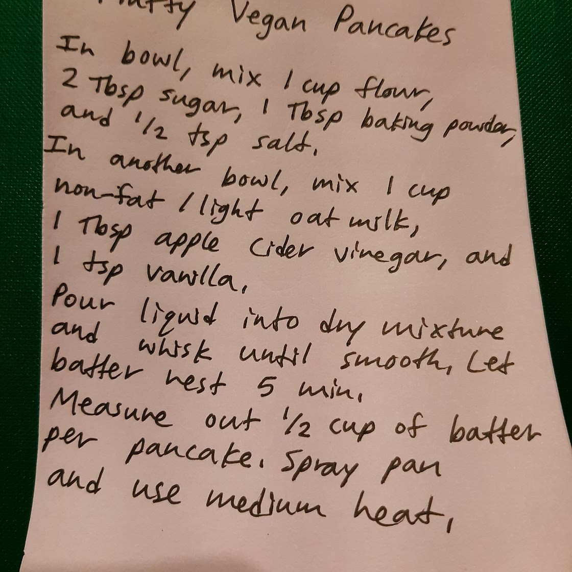 Fluffy Vegan Pancakes