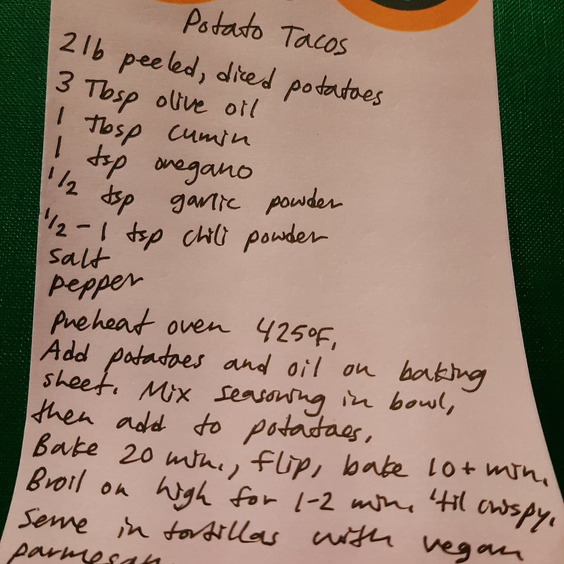 Potato Tacos
