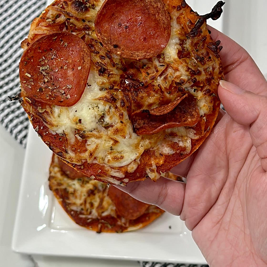 Air fryer Pizza bagels 