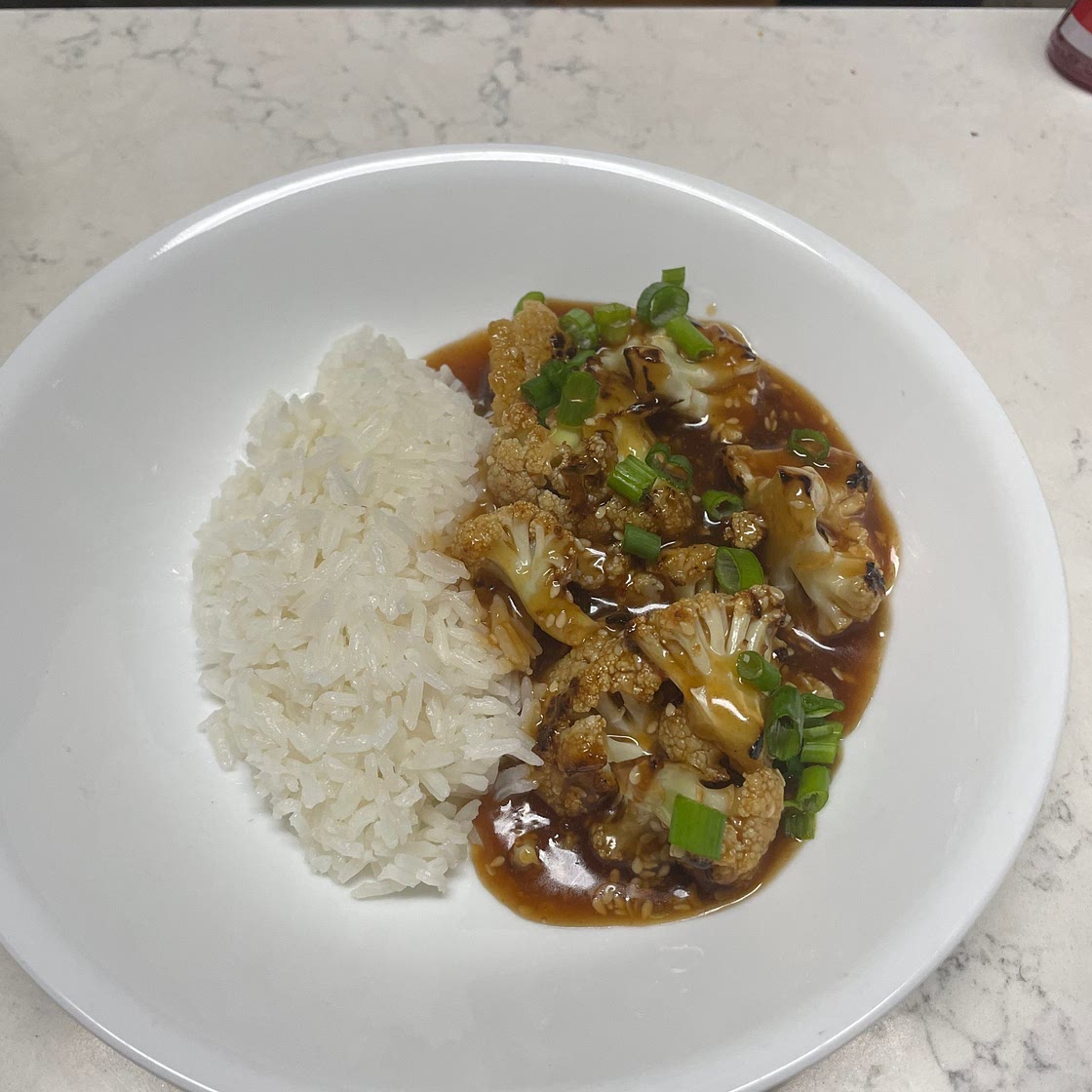 Sticky Sesame Cauliflower