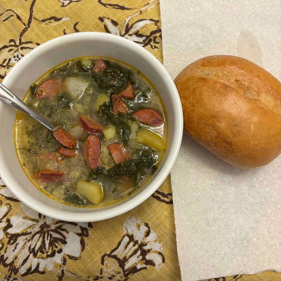 Caldo Verde (Portuguese Potato and Kale Soup With Sausage) Recipe