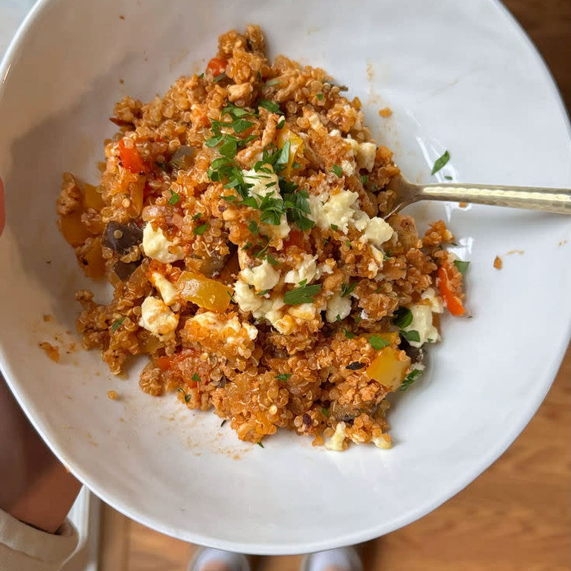 Mediterranean Style Unstuffed Peppers