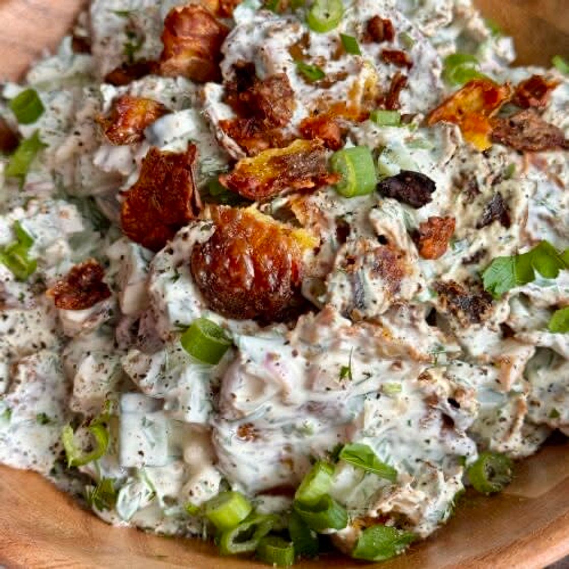 Crispy Smashed Potato Salad