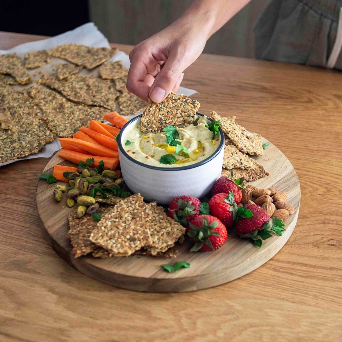 Healthy Seeded Crackers