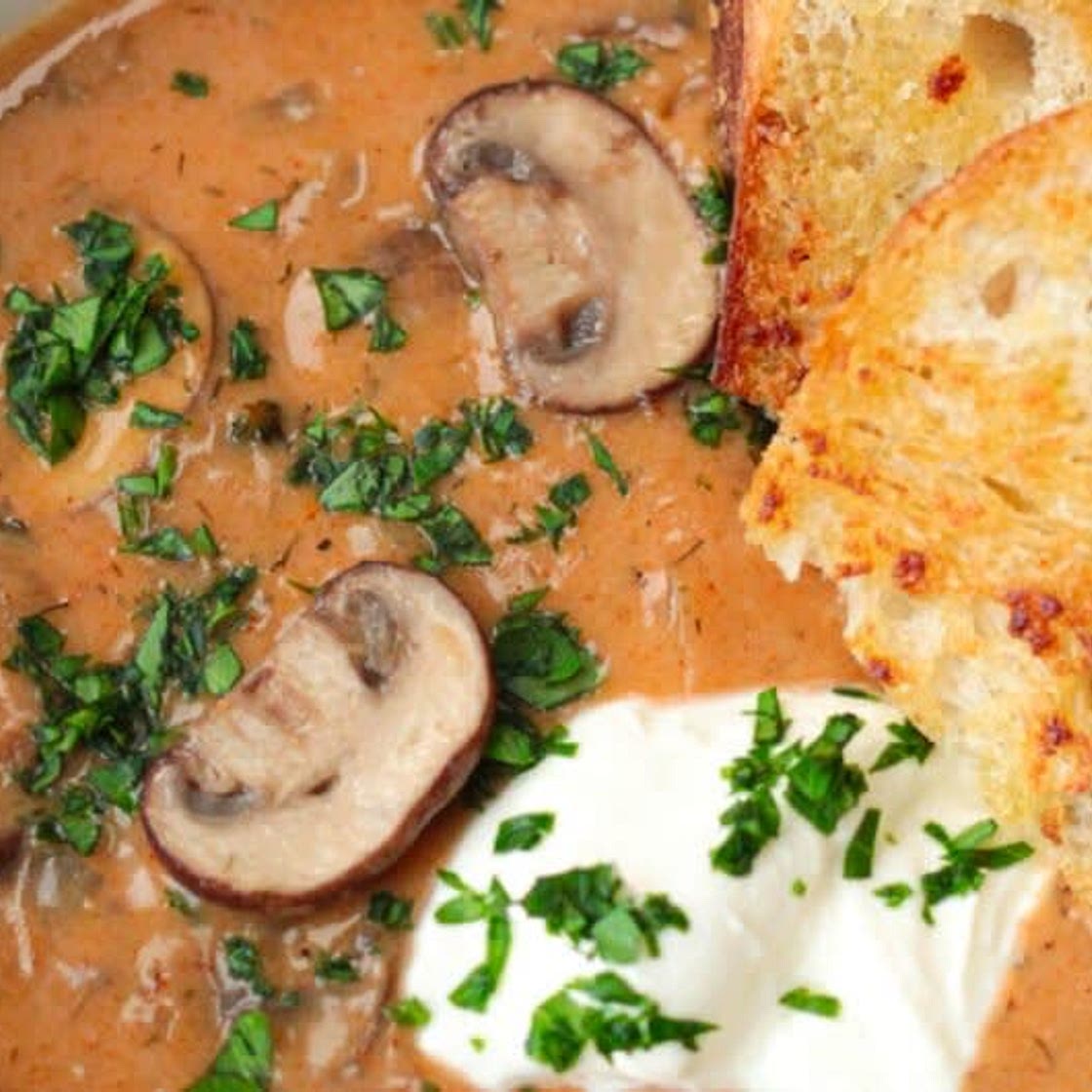Rich and Creamy Hungarian Mushroom Soup