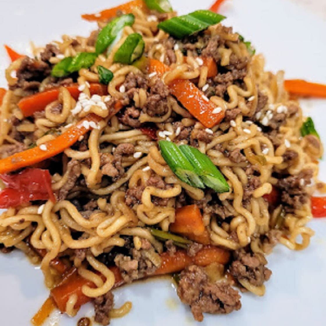 Saucy Slow Cooker Beef Ramen