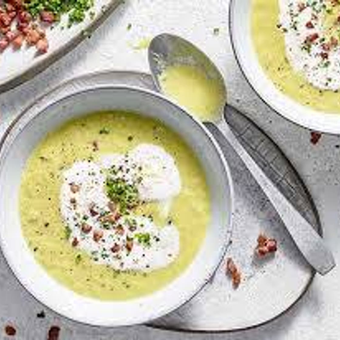 Lauchsuppe mit Crostini