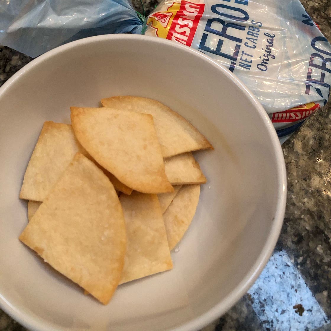 Lazy Low-Carb Tortilla Chips