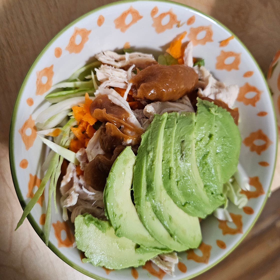 Spring Roll Bowls with Peanut Sauce